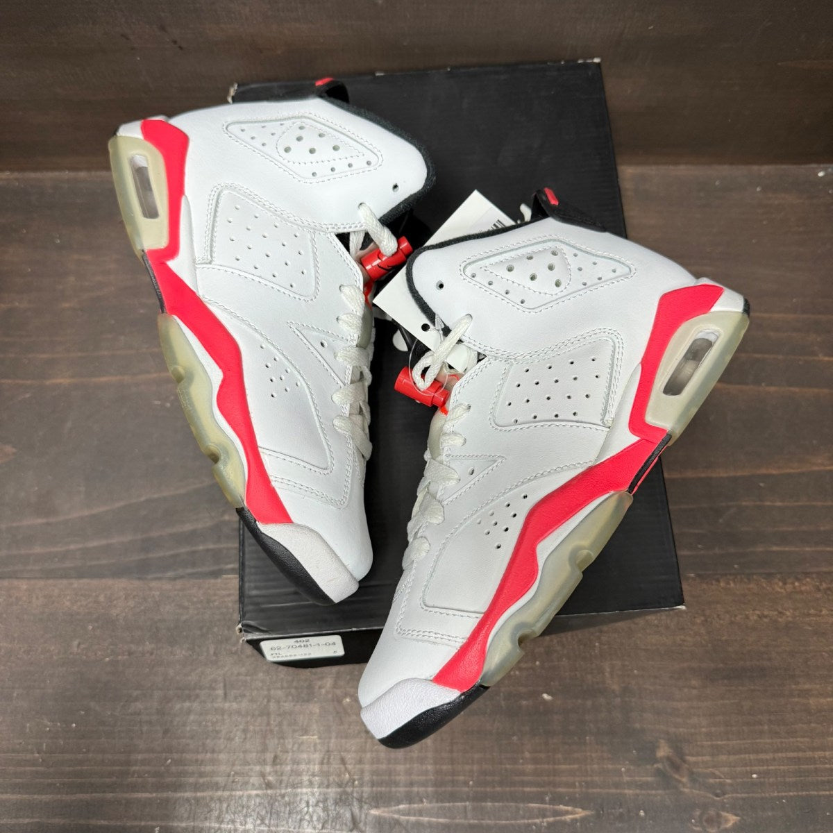 Jordan 6 Retro Infrared White (2014) (GS) - Image 4
