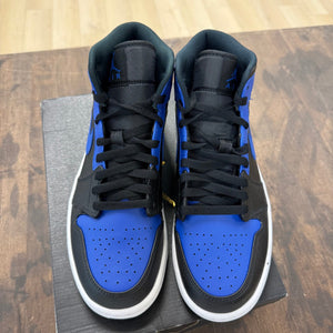 Jordan 1 Mid Hyper Royal Tumbled Leather - Image 2