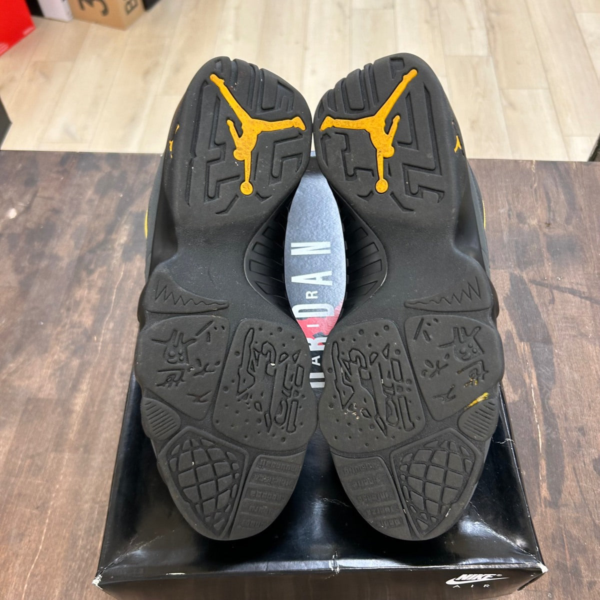 Jordan 9 Retro Dark Charcoal University Gold - Image 5