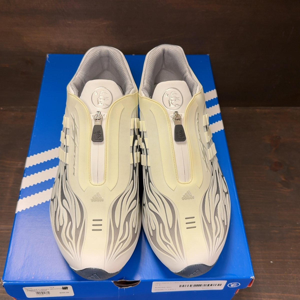 adidas Megaride S2 Hellstar White Black Size 11.5 (Pre-Owned) - tag