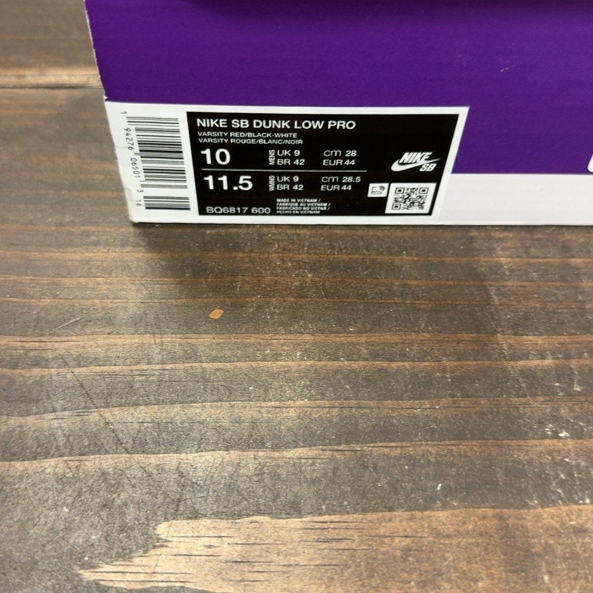 Nike SB Dunk Low Pro J-Pack Chicago Size 10 (Pre-Owned) - aux