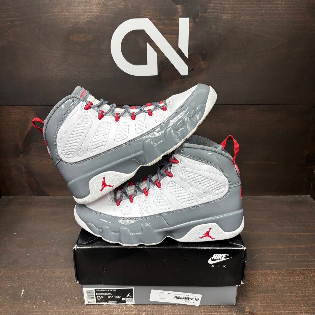 Jordan 9 Retro Fire Red - Image 1