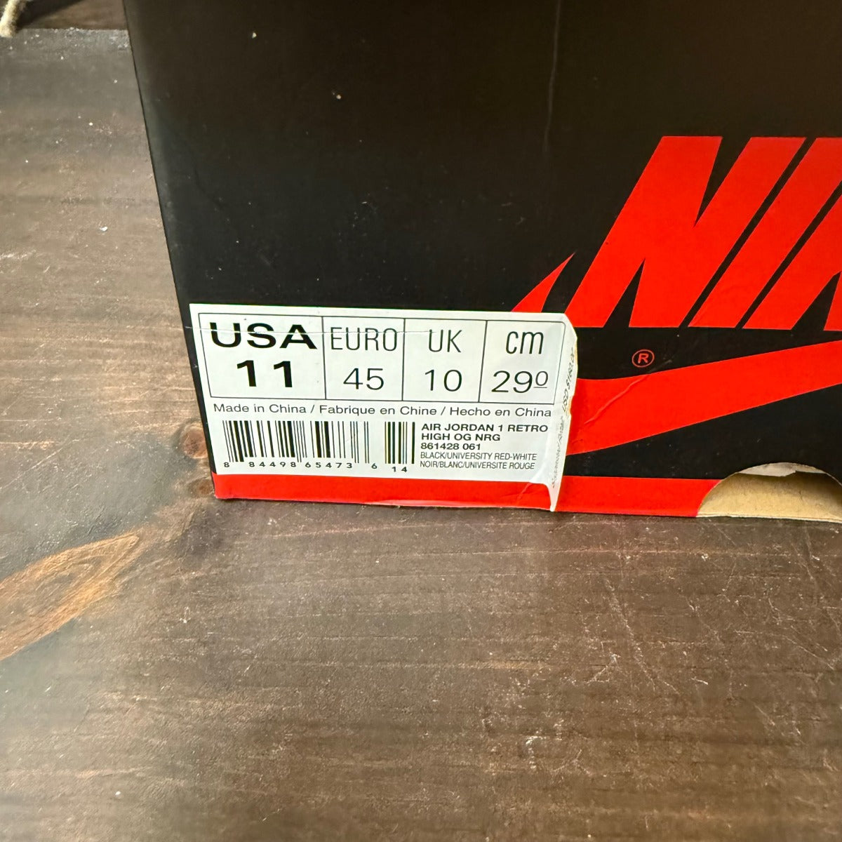 Jordan 1 Retro High Homage To Home (Non-numbered) Size 11 (Pre-Owned)