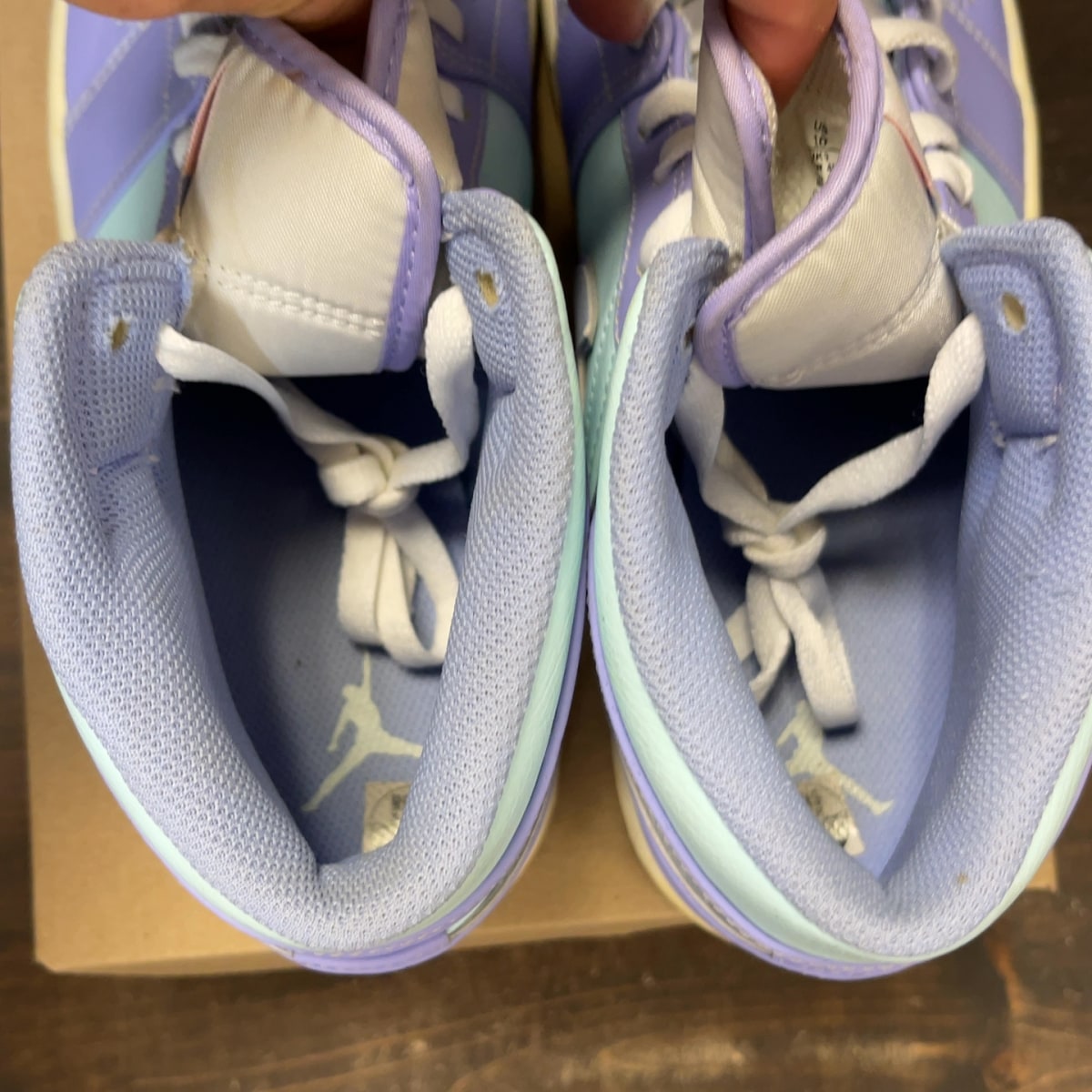 Jordan 1 Mid Purple Aqua Size 10 (Pre-Owned) - Image 6