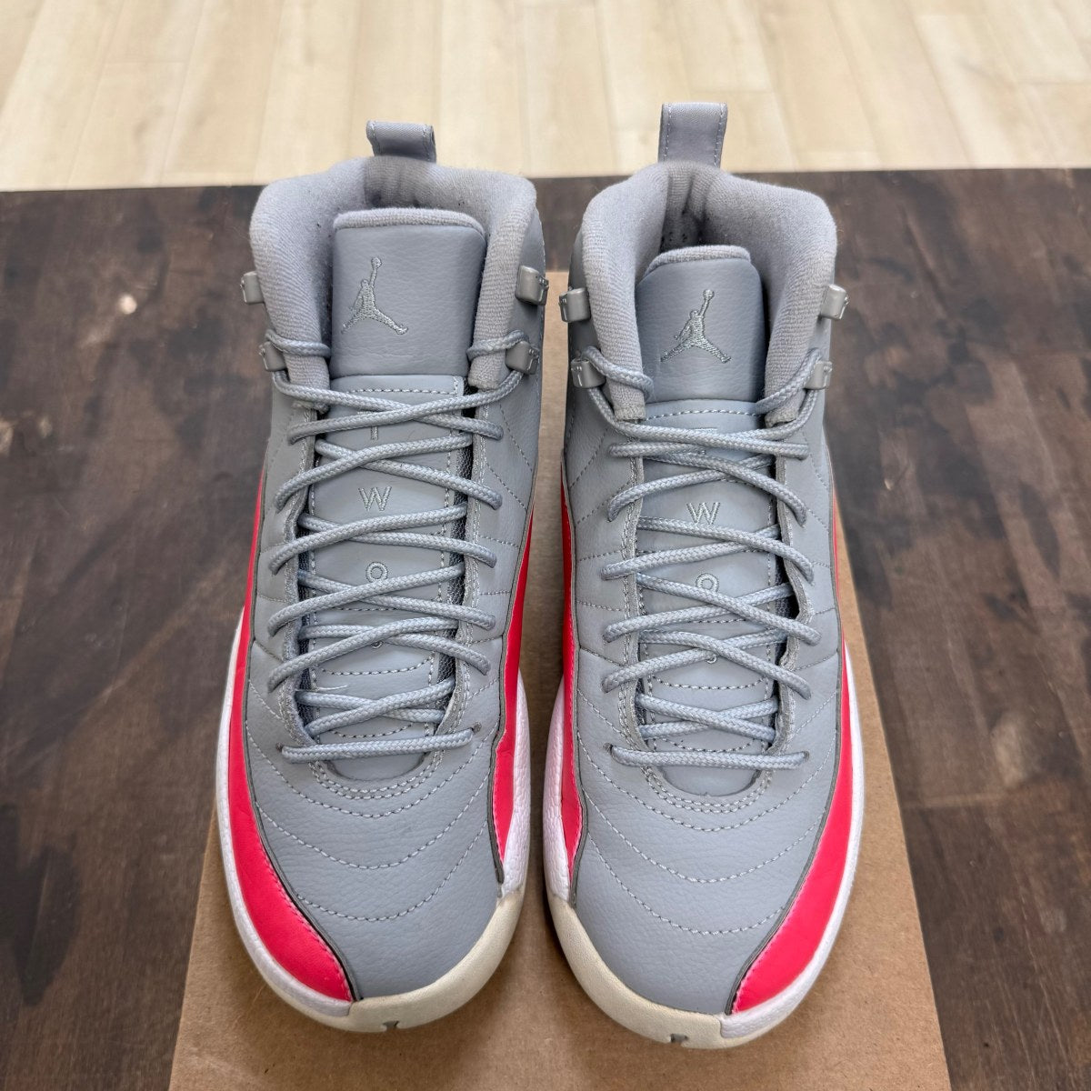 Jordan 12 Retro Wolf Grey Racer Pink (GS) Size 7Y (Pre-Owned) - Image 2