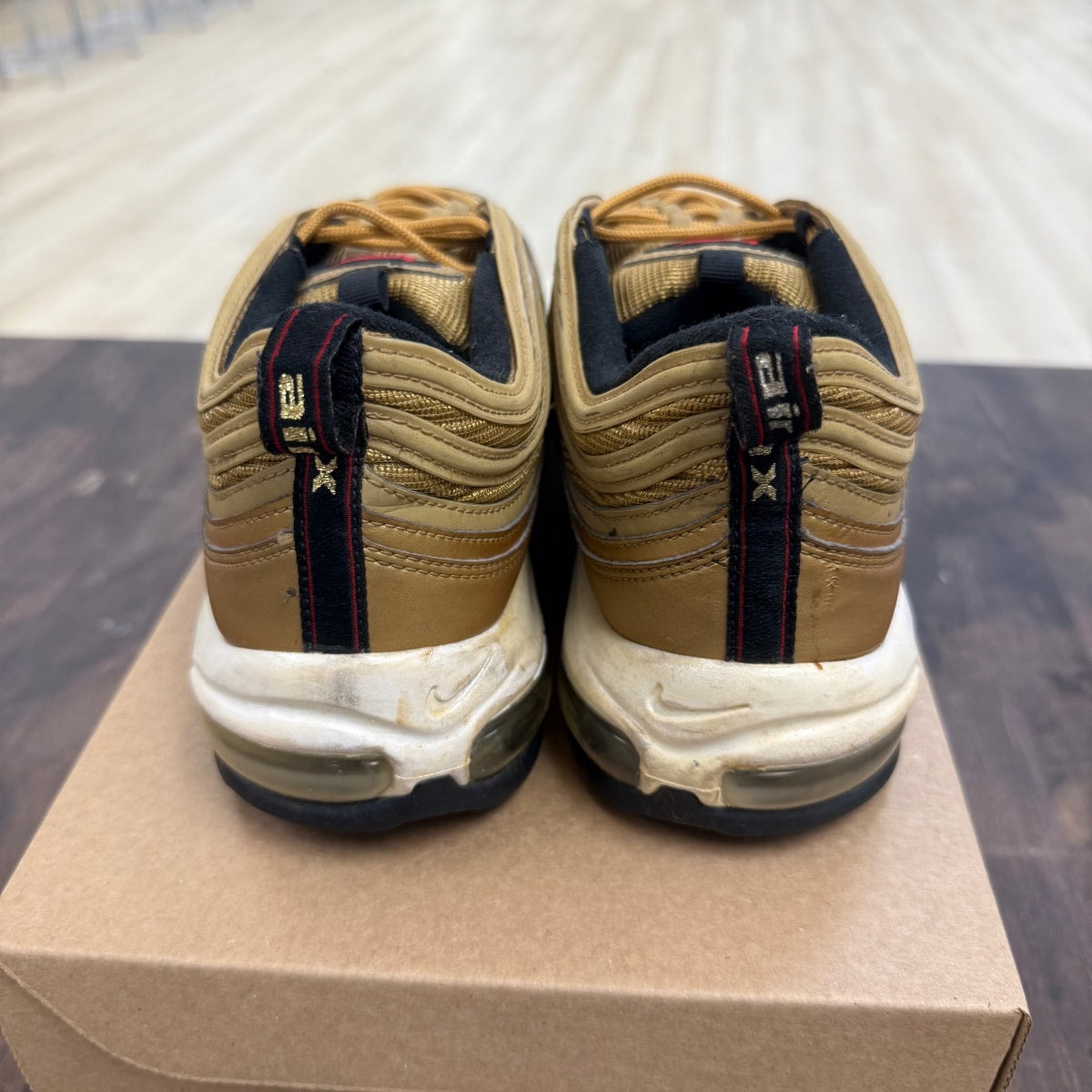 Nike Air Max 97 Metallic Gold (2017/2018) Size 13 (Pre-Owned) - Image 3