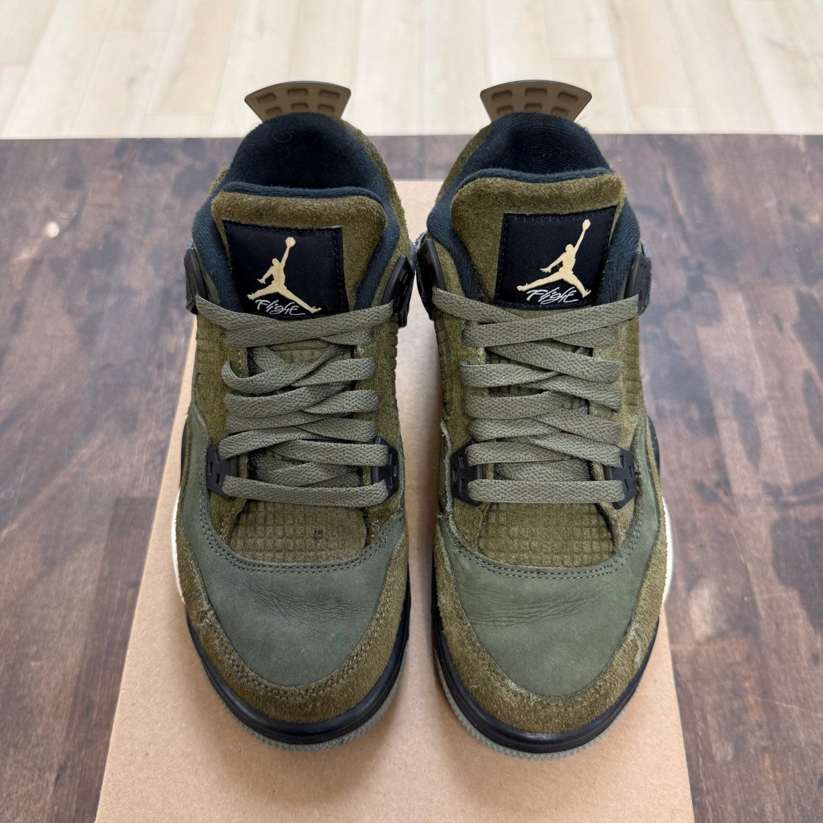 Jordan 4 Retro SE Craft Medium Olive (GS) Size 5.5Y (Pre-Owned) - Image 2