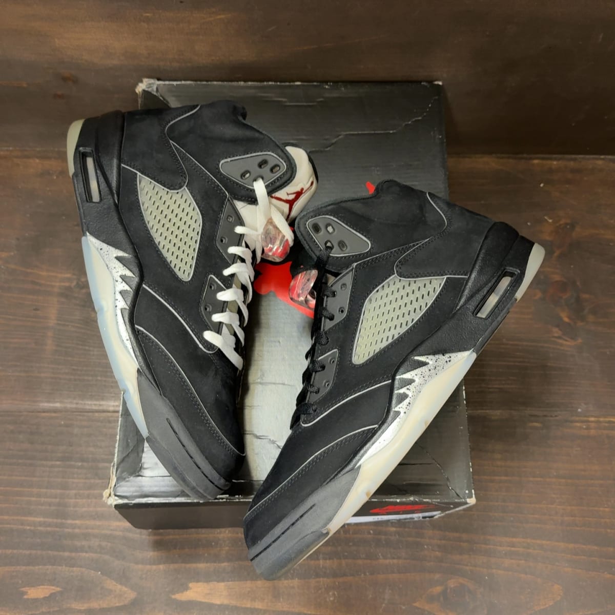 Jordan 5 Retro OG Black Metallic Reimagined Size 11.5 (Pre-Owned) - back