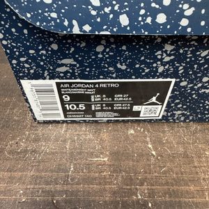 Jordan 4 Retro Midnight Navy Size 9 (Pre-Owned) - aux