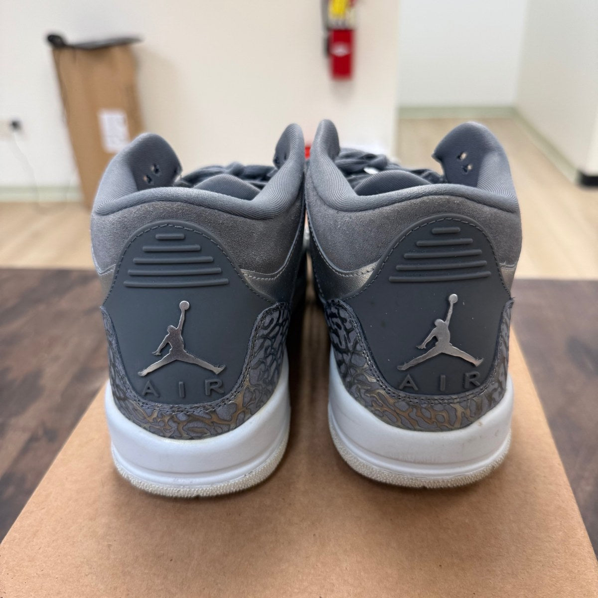 Jordan 3 Retro Premium Heiress Metallic Silver (GS) Size 7Y (Pre-Owned) - Image 3
