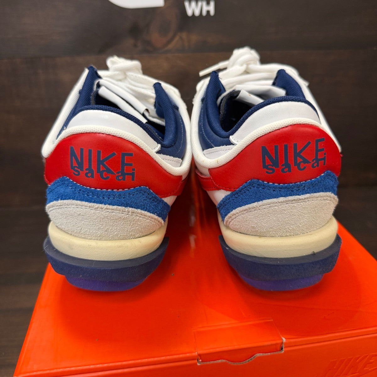 Nike Zoom Cortez SP sacai White University Red Blue - Image 3