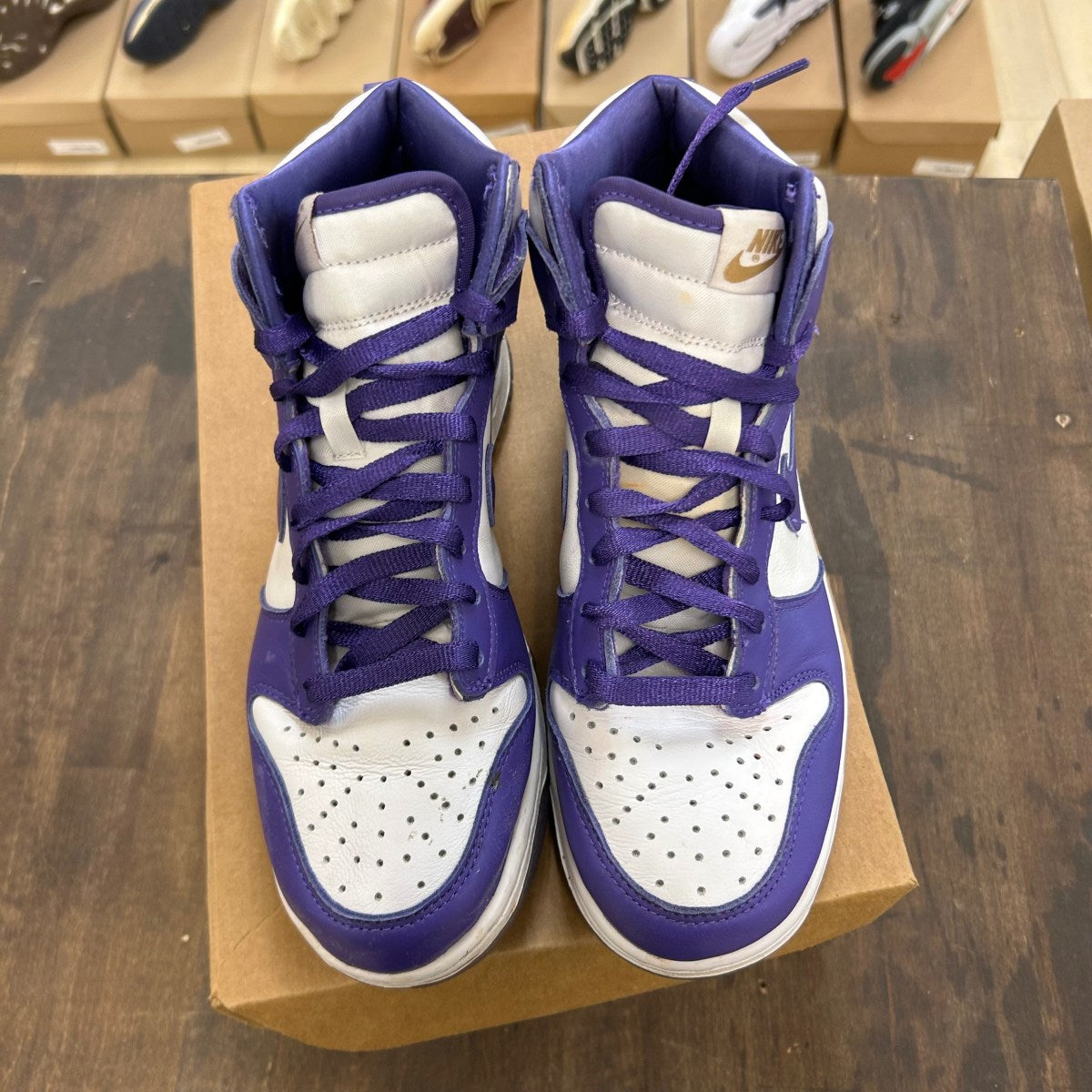 Nike Dunk High SP Varsity Purple (Women's) Size 9W (Pre-Owned) - Image 3