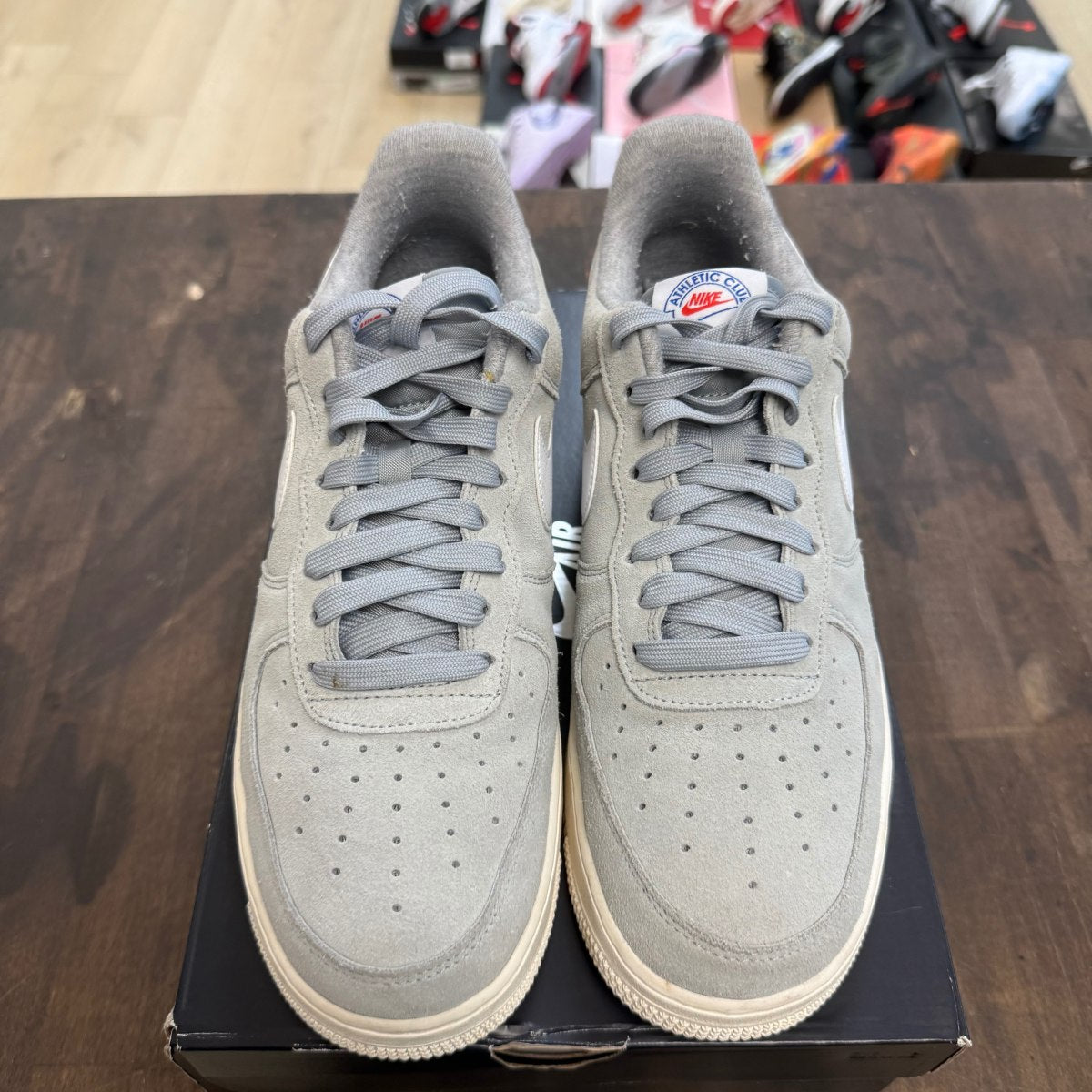 Nike Air Force 1 Low Light Smoke Grey White Sail Hyper Royal - Image 2