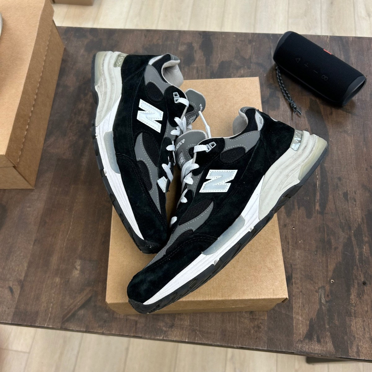 New Balance 992 MiUSA Black Grey Size 11.5 (Pre-Owned) - Image 1