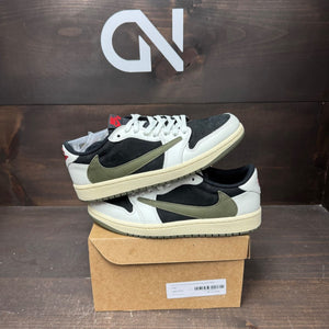 Jordan 1 Retro Low OG SP Travis Scott Olive (Women's) Size 7.5W (Pre-Owned) - Image 1
