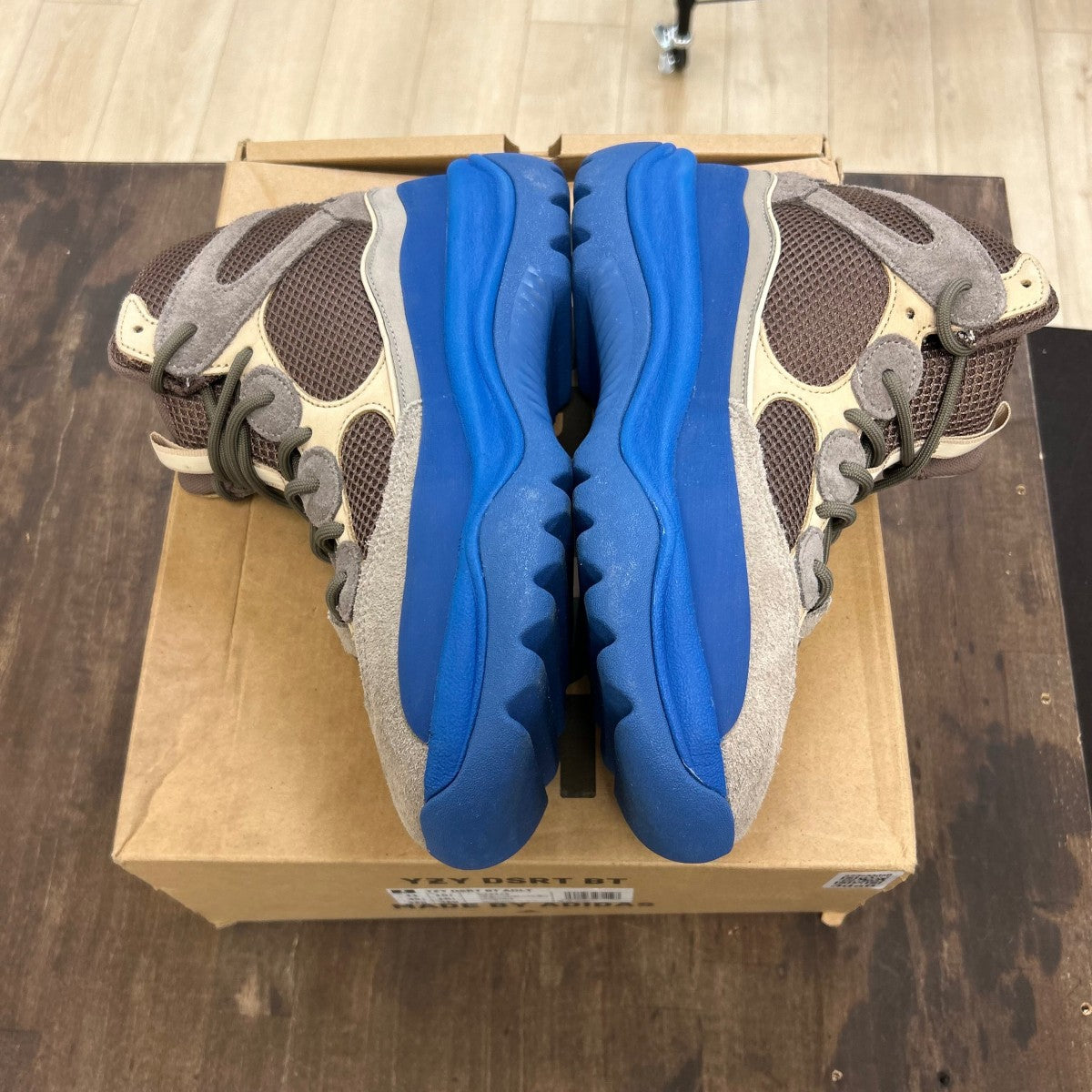 adidas Yeezy Desert Boot Taupe Blue - Image 3
