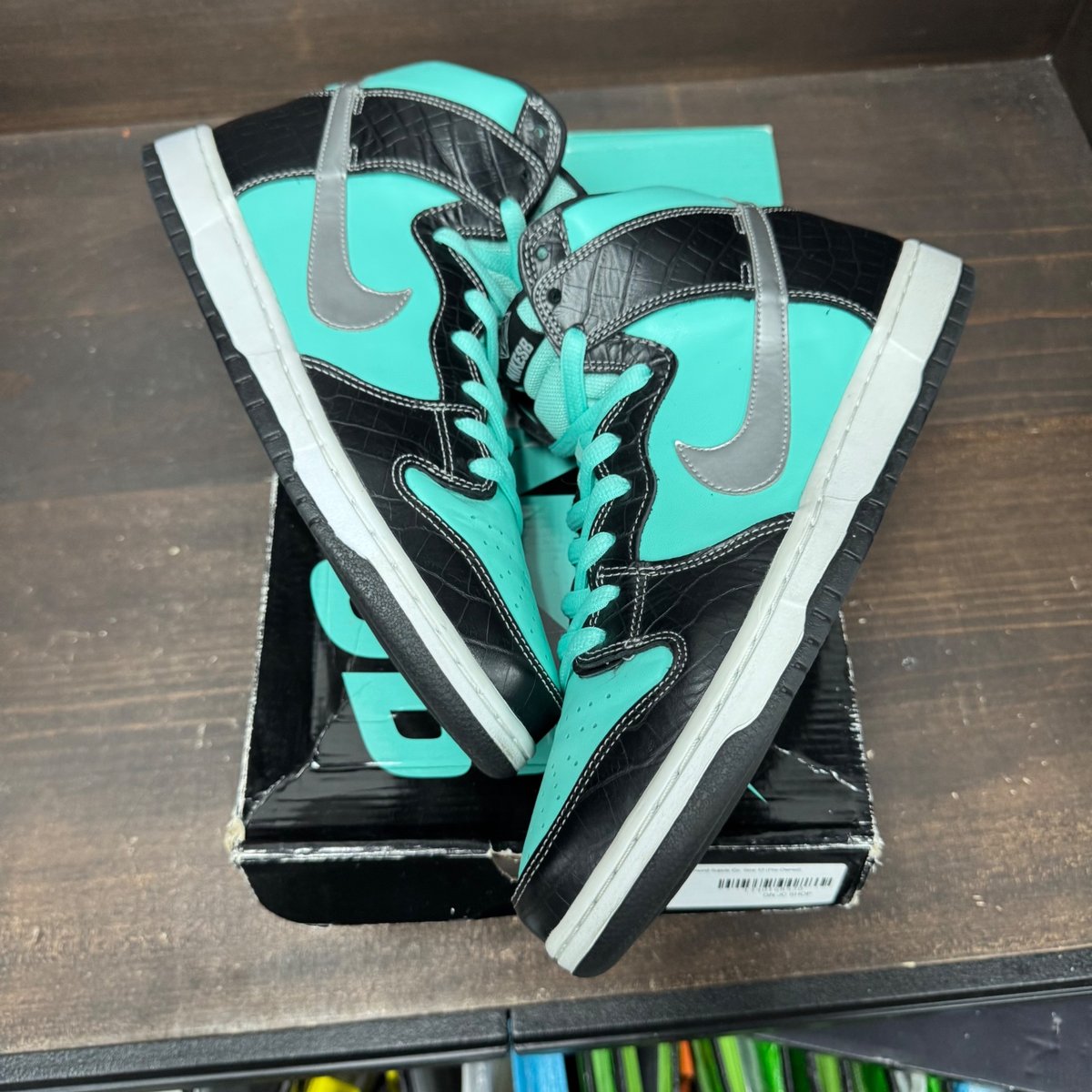 Nike SB Dunk High Diamond Supply Co. Size 12 (Pre-Owned) - back