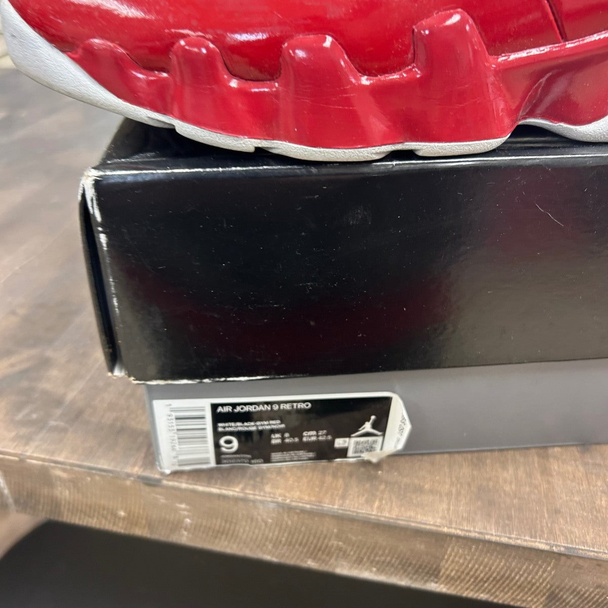 Jordan 9 Retro White Gym Red - Image 6