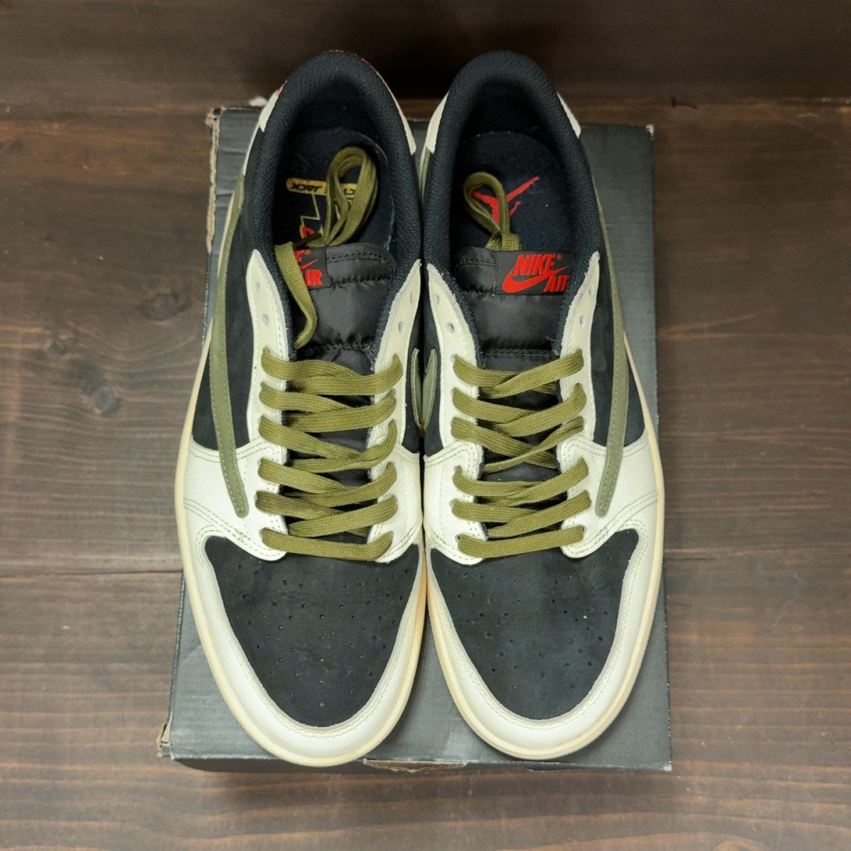 Jordan 1 Retro Low OG SP Travis Scott Olive (Women's) Size 10W (Pre-Owned) - Image 3