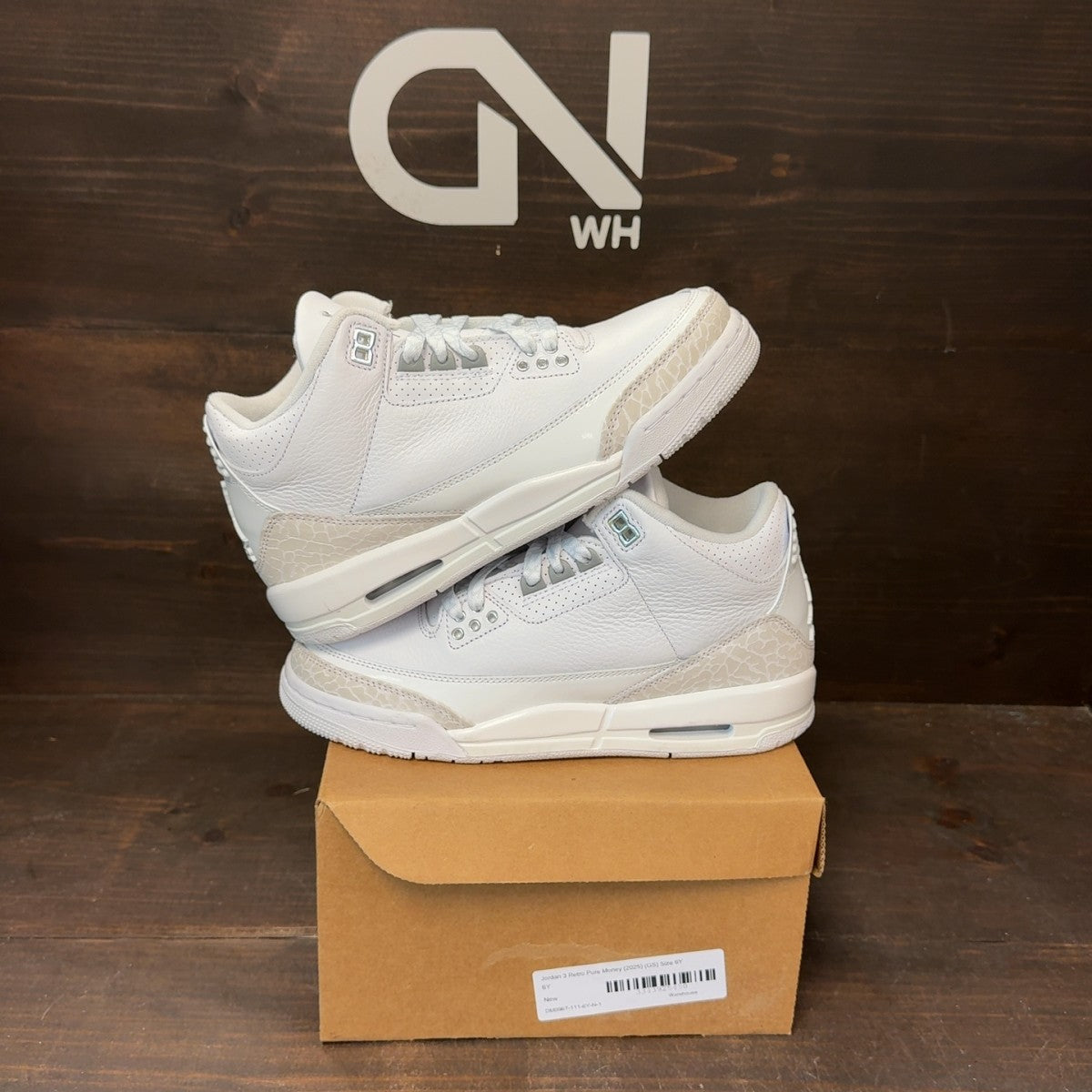 Jordan 3 Retro Pure Money (2025) (GS) Size 6Y - Image 1