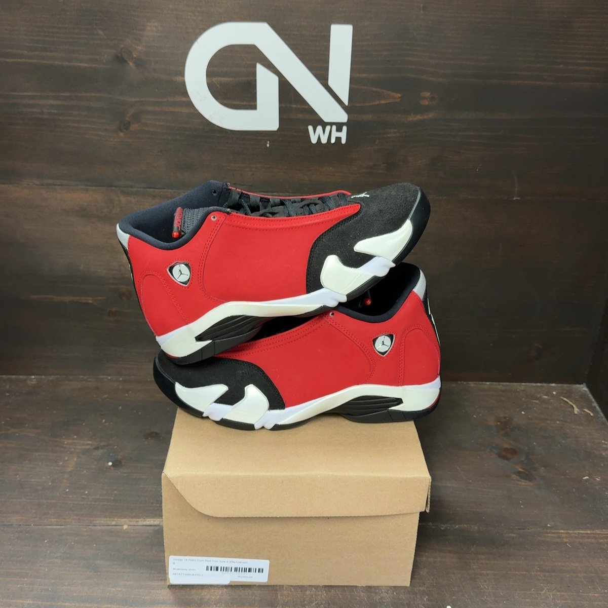 Jordan 14 Retro Gym Red Toro Size 8 (Pre-Owned) - front