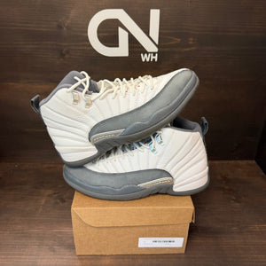 Jordan 12 Retro White Dark Grey Size 9.5 (Pre-Owned) - Image 1