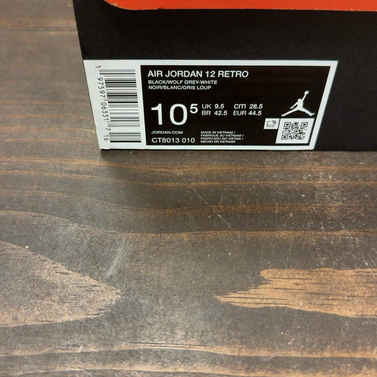 Jordan 12 Retro Barons Size 10.5 (Pre-Owned) - aux