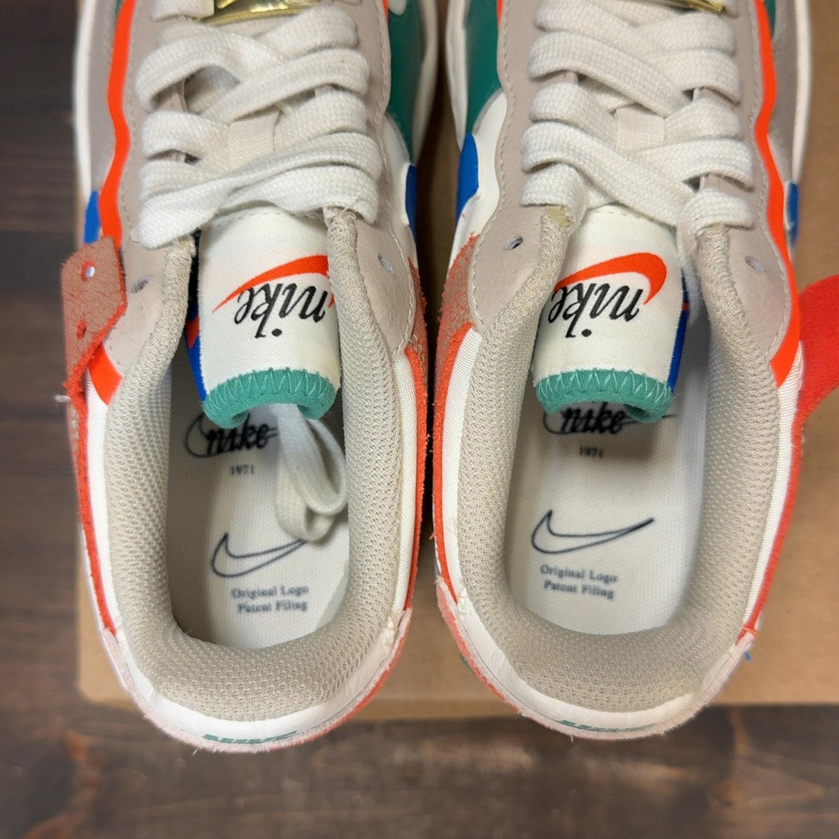 Nike Air Force 1 Low Shadow Sail Signal Blue Green (Women's) Size 5.5W (Pre-Owned) - Image 6