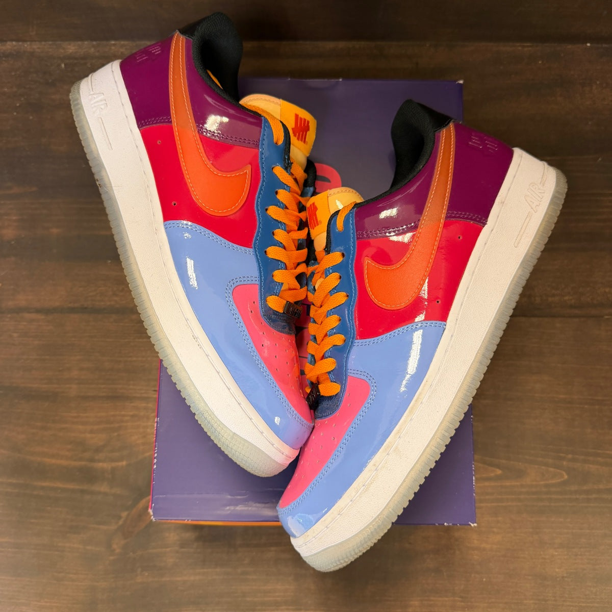 Nike Air Force 1 Low SP Undefeated Multi-Patent Total Orange - Image 2