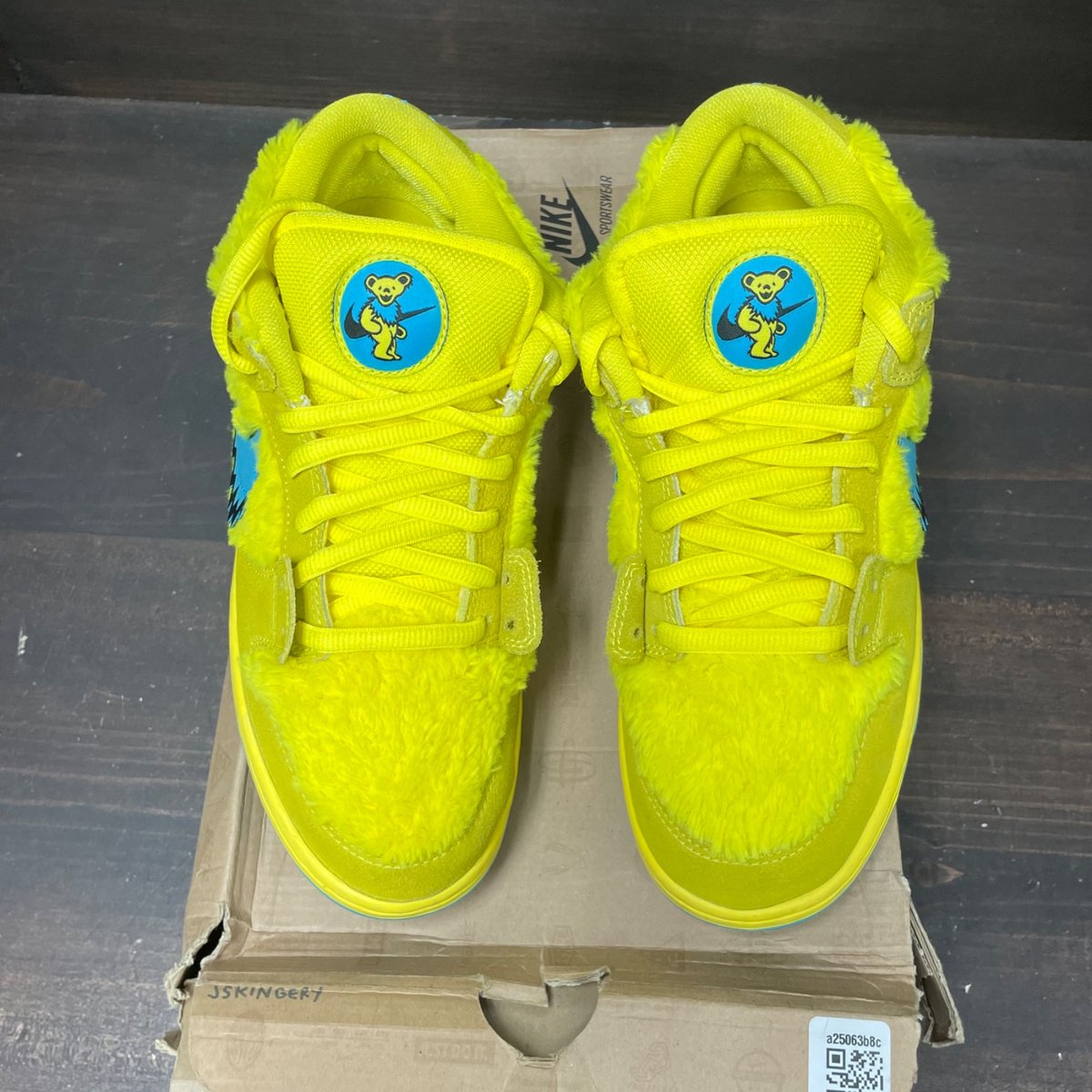 Nike SB Dunk Low Grateful Dead Bears Opti Yellow Size 10 (Pre-Owned) - back