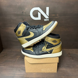 Jordan 1 Retro High OG Black Metallic Gold Size 8.5 (Pre-Owned) - Image 1