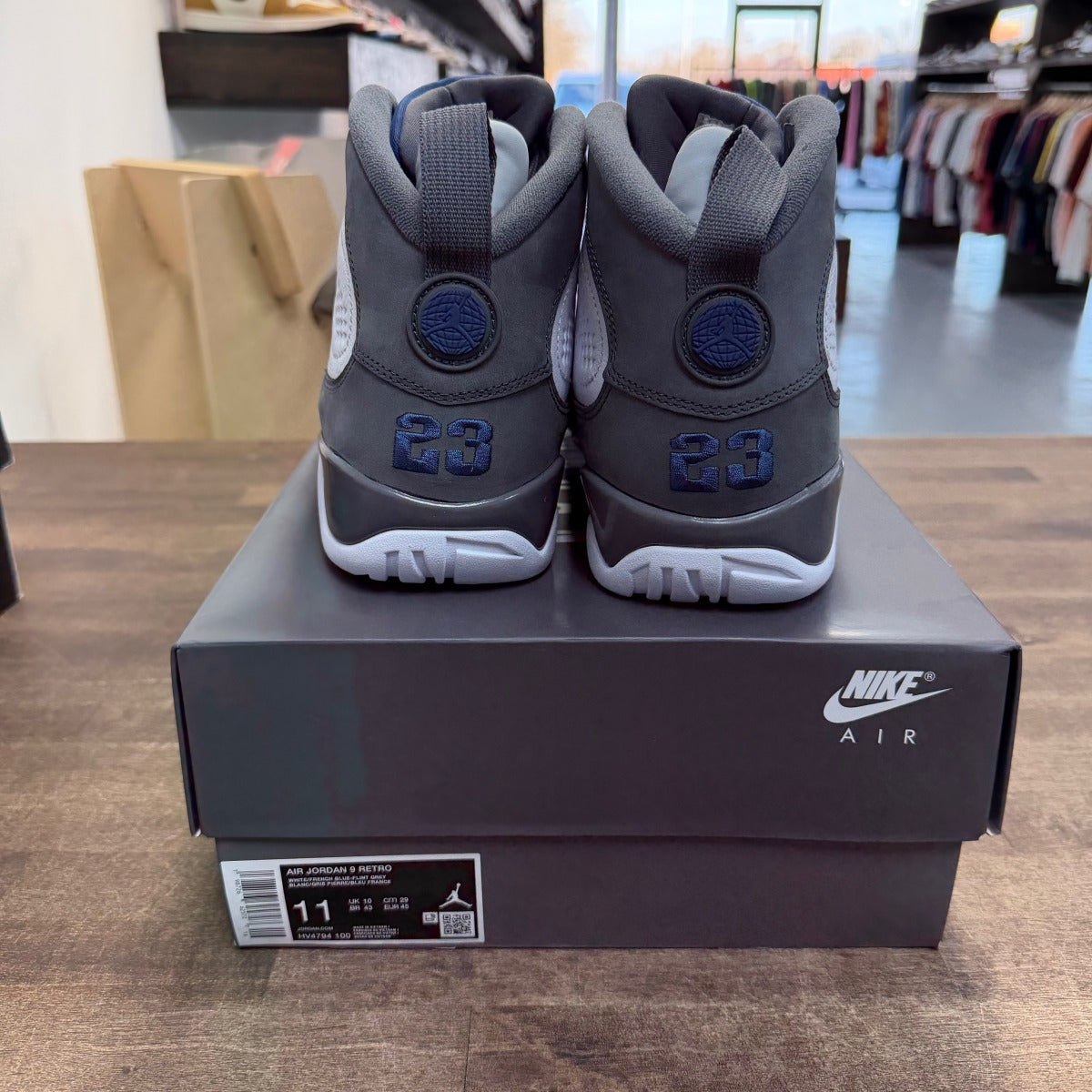 Jordan 9 Retro Flint Grey French Blue (2026) - Image 3