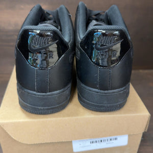 Nike Air Force 1 Black Metallic Gold Removable Swoosh Pack Size 14 (Pre-Owned) - Image 5