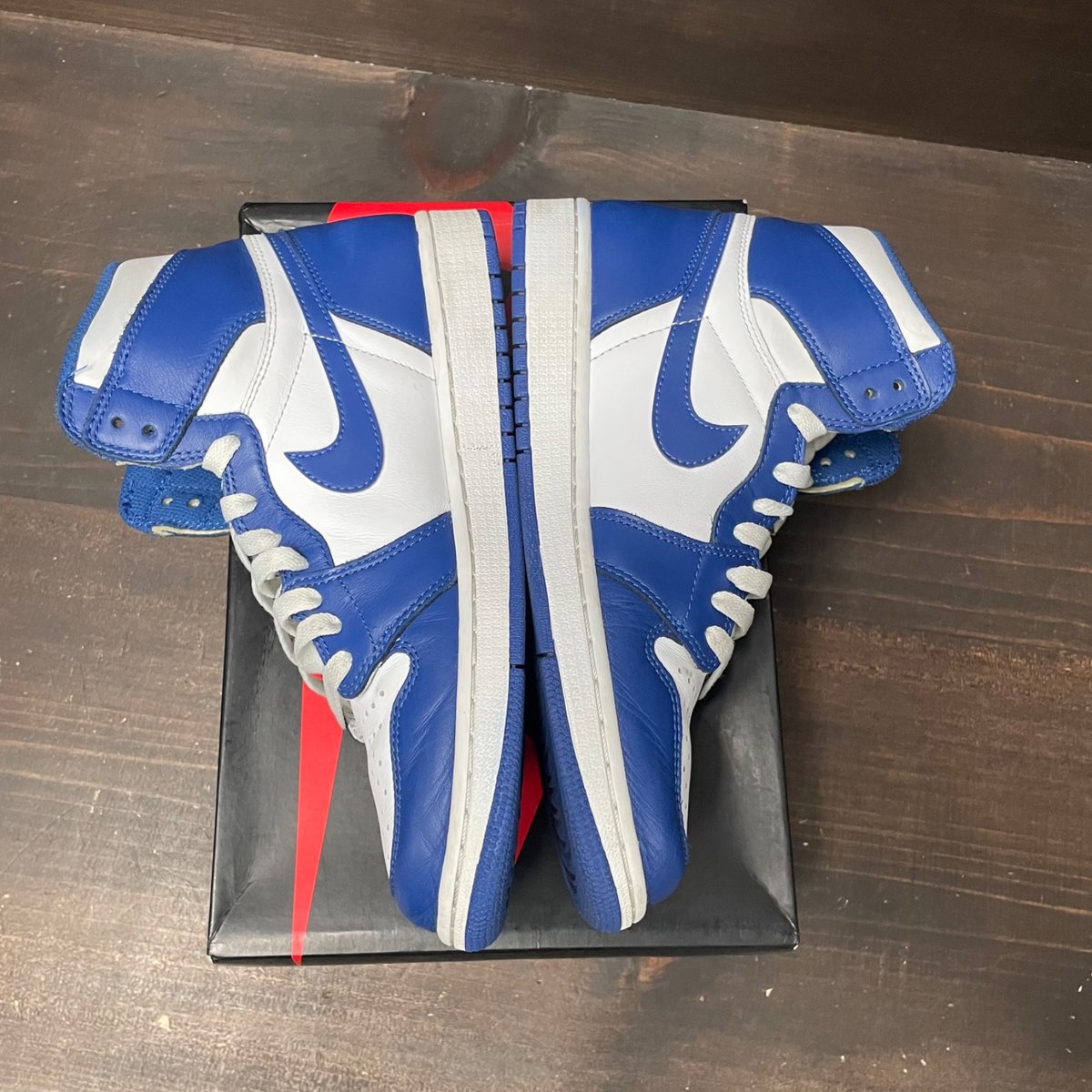 Jordan 1 Retro Storm Blue Size 9 (Pre-Owned) - box