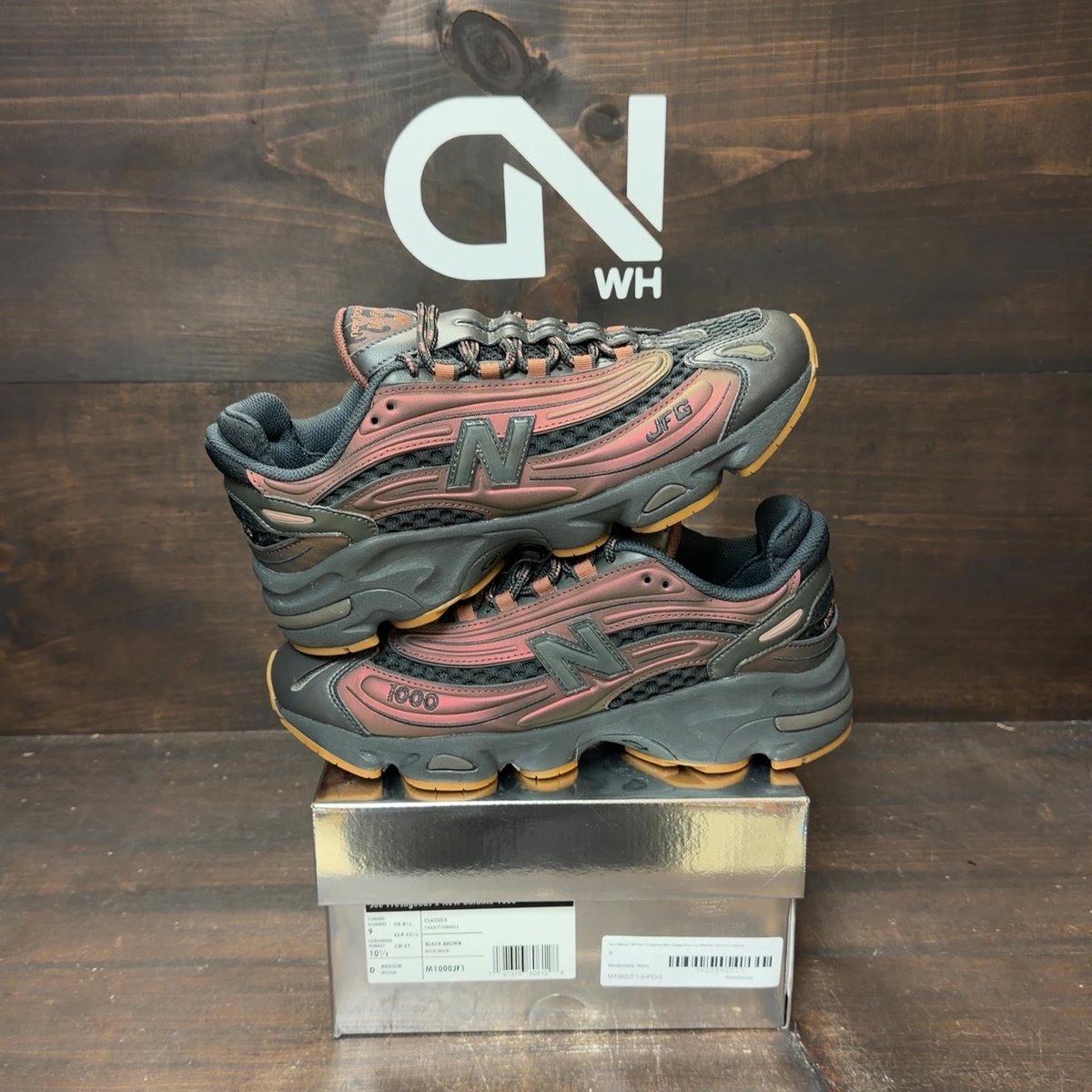 New Balance 1000 Joe Freshgoods When Things Were Pure Black Ice Size 9 (Pre-Owned) - front