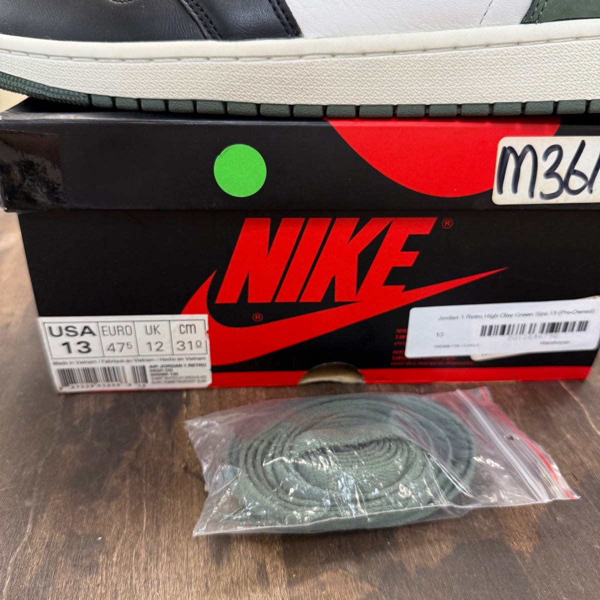 Jordan 1 Retro High Clay Green - Image 4
