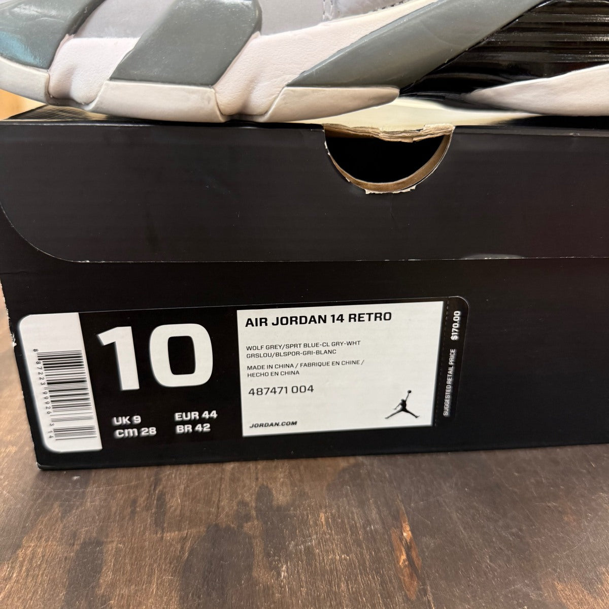 Jordan 14 Retro Wolf Grey - Image 6
