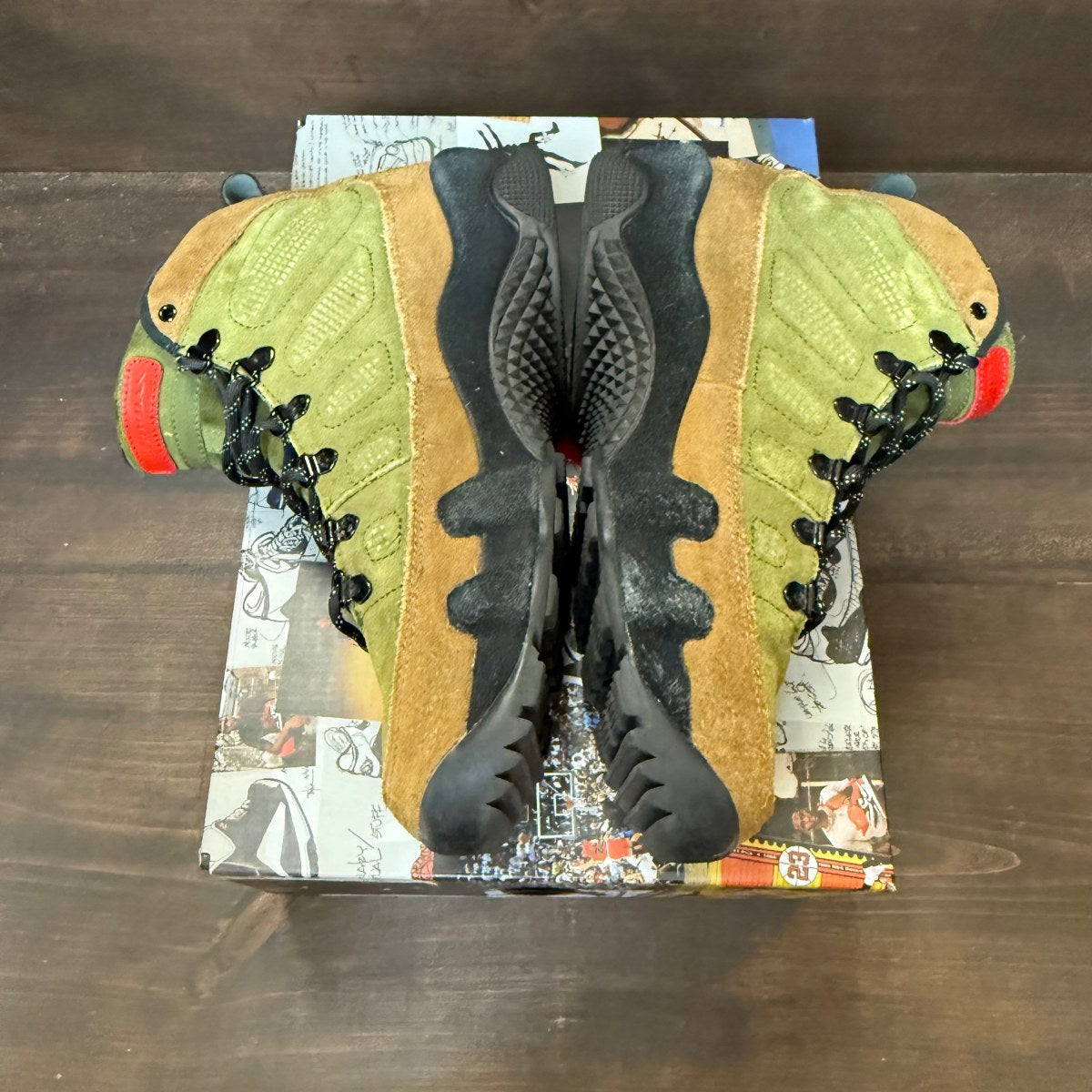 Jordan 9 Retro Boot NRG Military Brown - Image 4