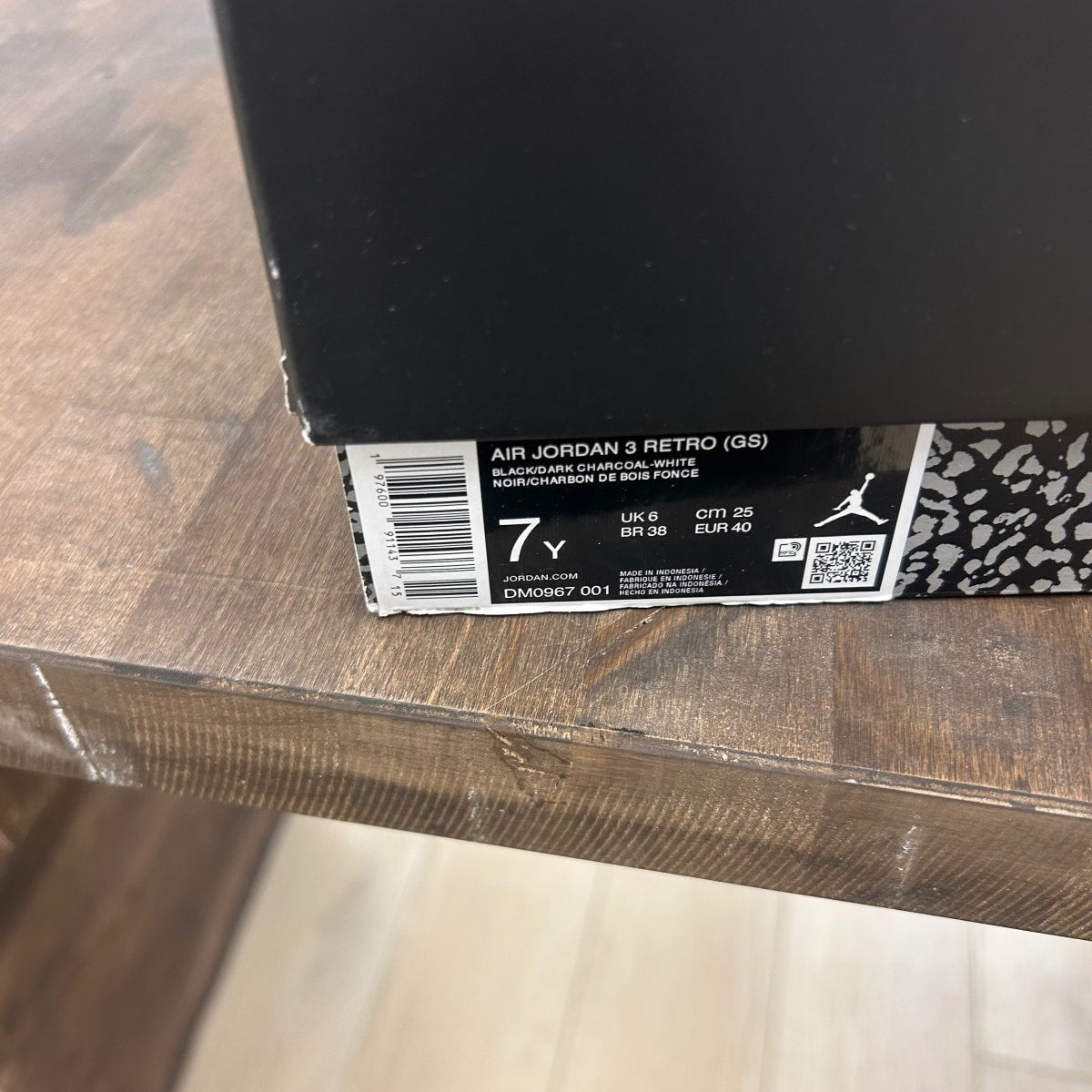 Jordan 3 Retro Black Cat (2025) (GS) - Image 6