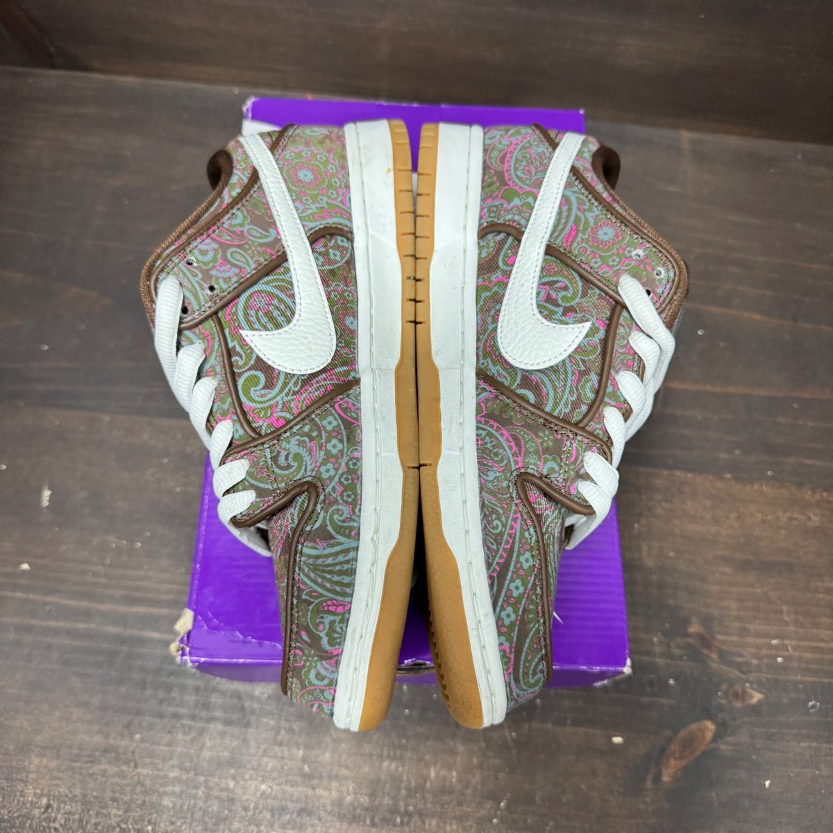 Nike SB Dunk Low Pro Paisley Brown Size 8 (Pre-Owned) - tag