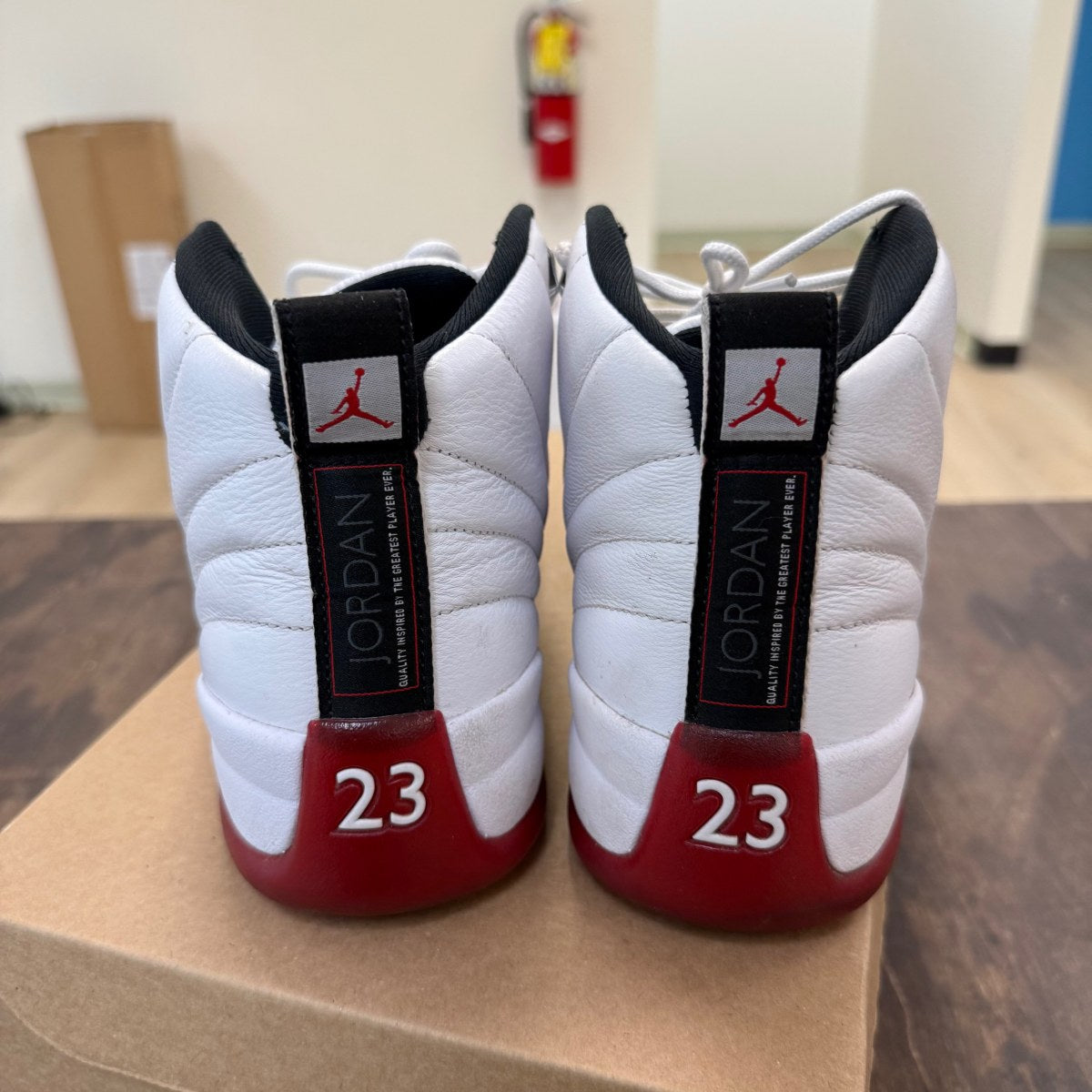 Jordan 12 Retro Cherry (2023) Size 9 (Pre-Owned) - Image 3