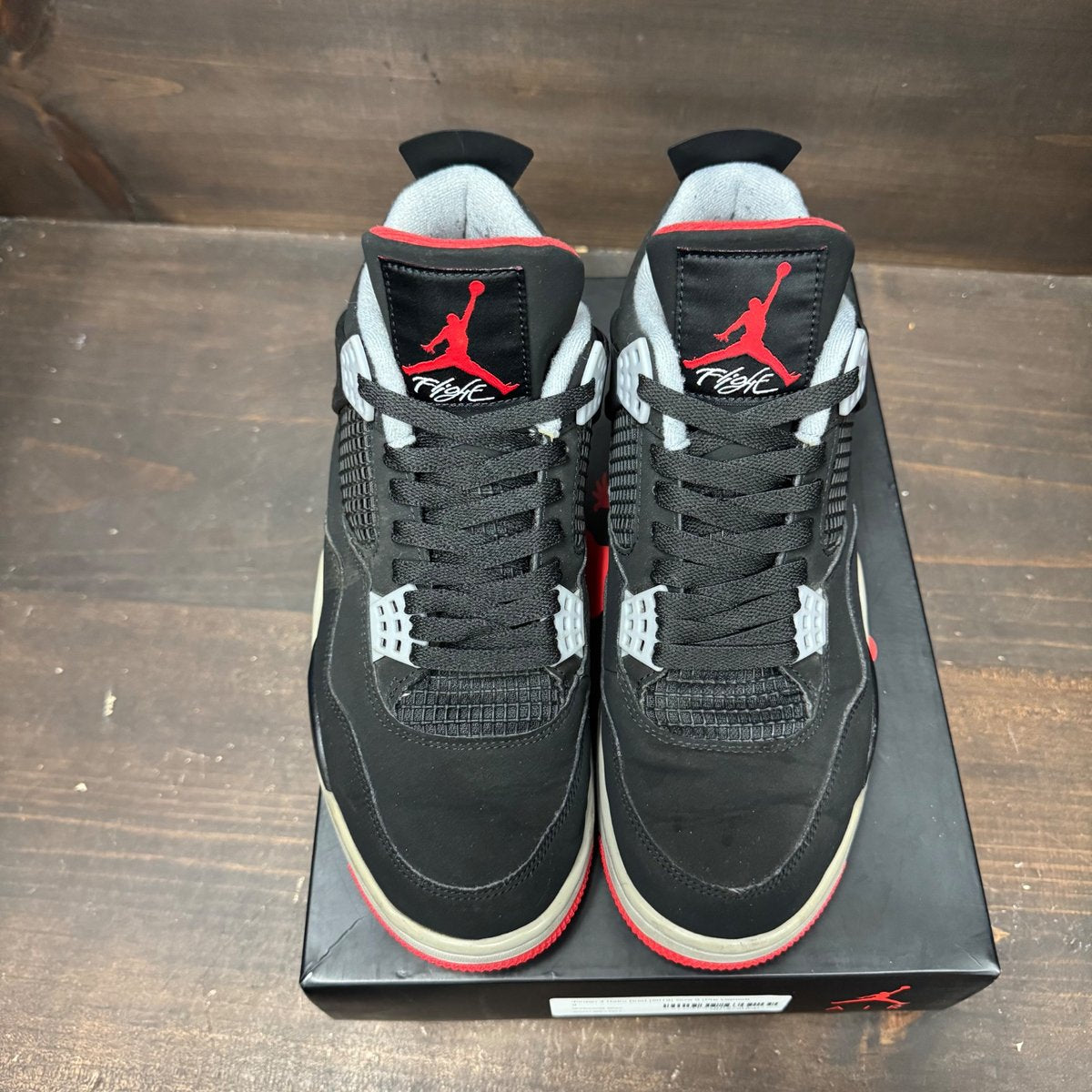 Jordan 4 Retro Bred (2019) Size 9 (Pre-Owned) - side