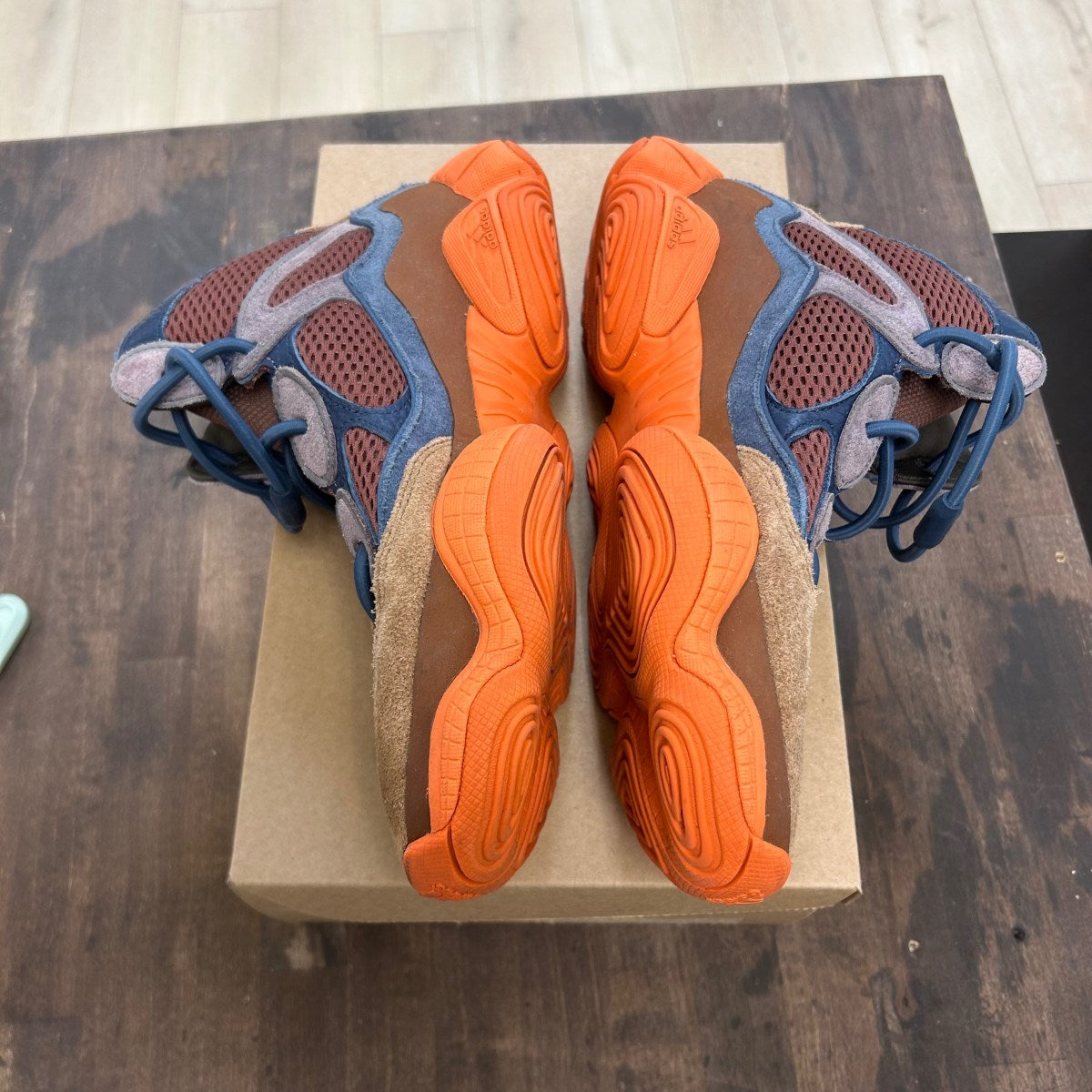adidas Yeezy 500 High Tactile Orange Size 9.5 (Pre-Owned) - Image 3