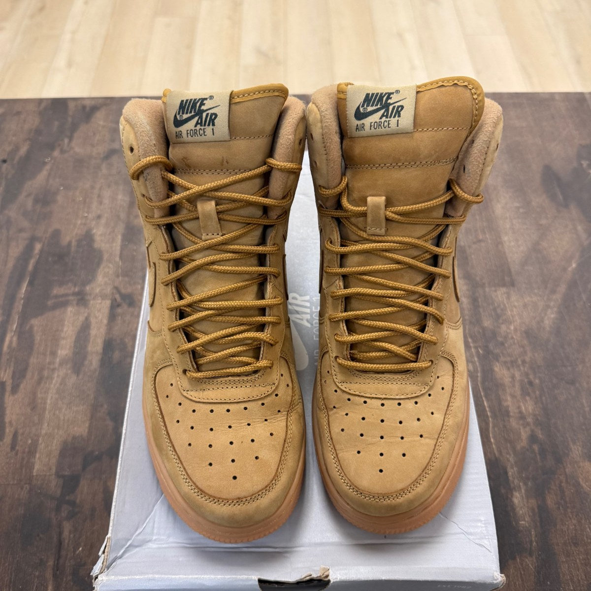 Nike Air Force 1 High LV8 Wheat (2018) (GS) Size 6.5Y (Pre-Owned) - Image 2
