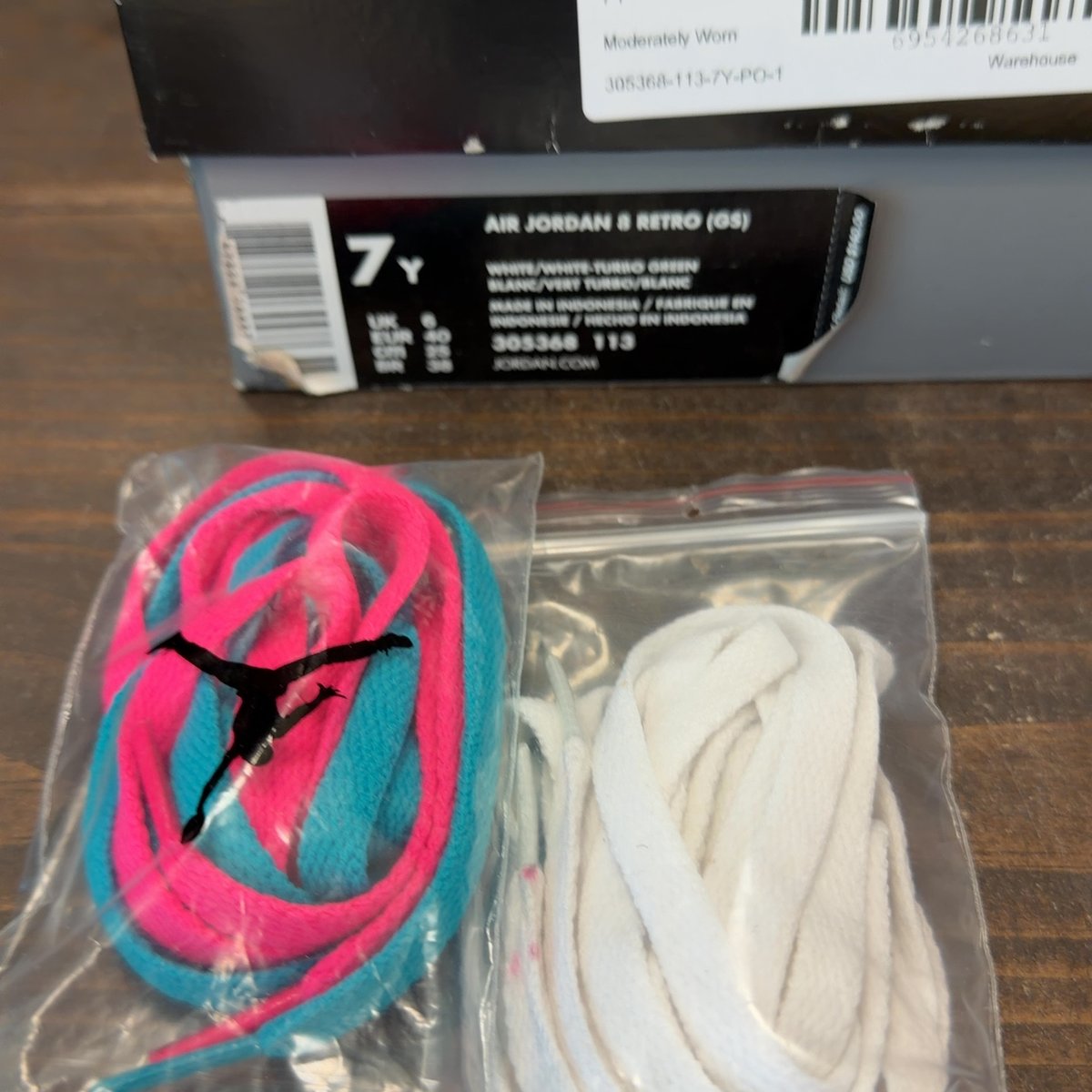 Jordan 8 Retro South Beach (GS) Size 7Y (Pre-Owned) - aux
