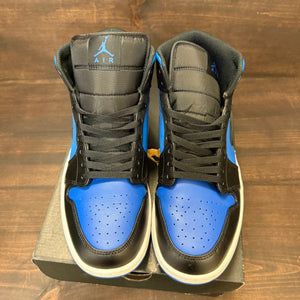 Jordan 1 Mid Black Royal Blue - Image 1