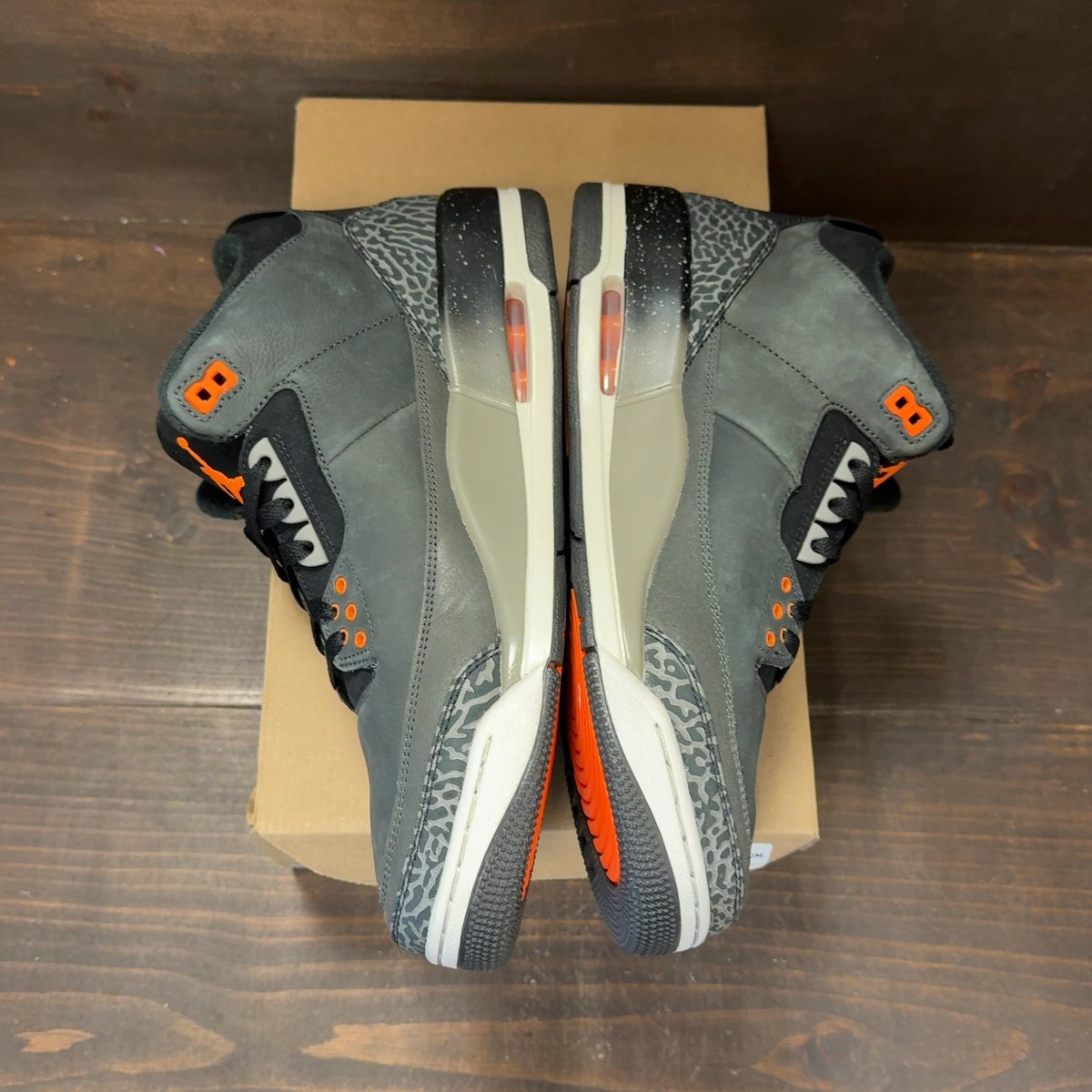 Jordan 3 Retro Fear Pack (2023) Size 12 (Pre-Owned) - aux