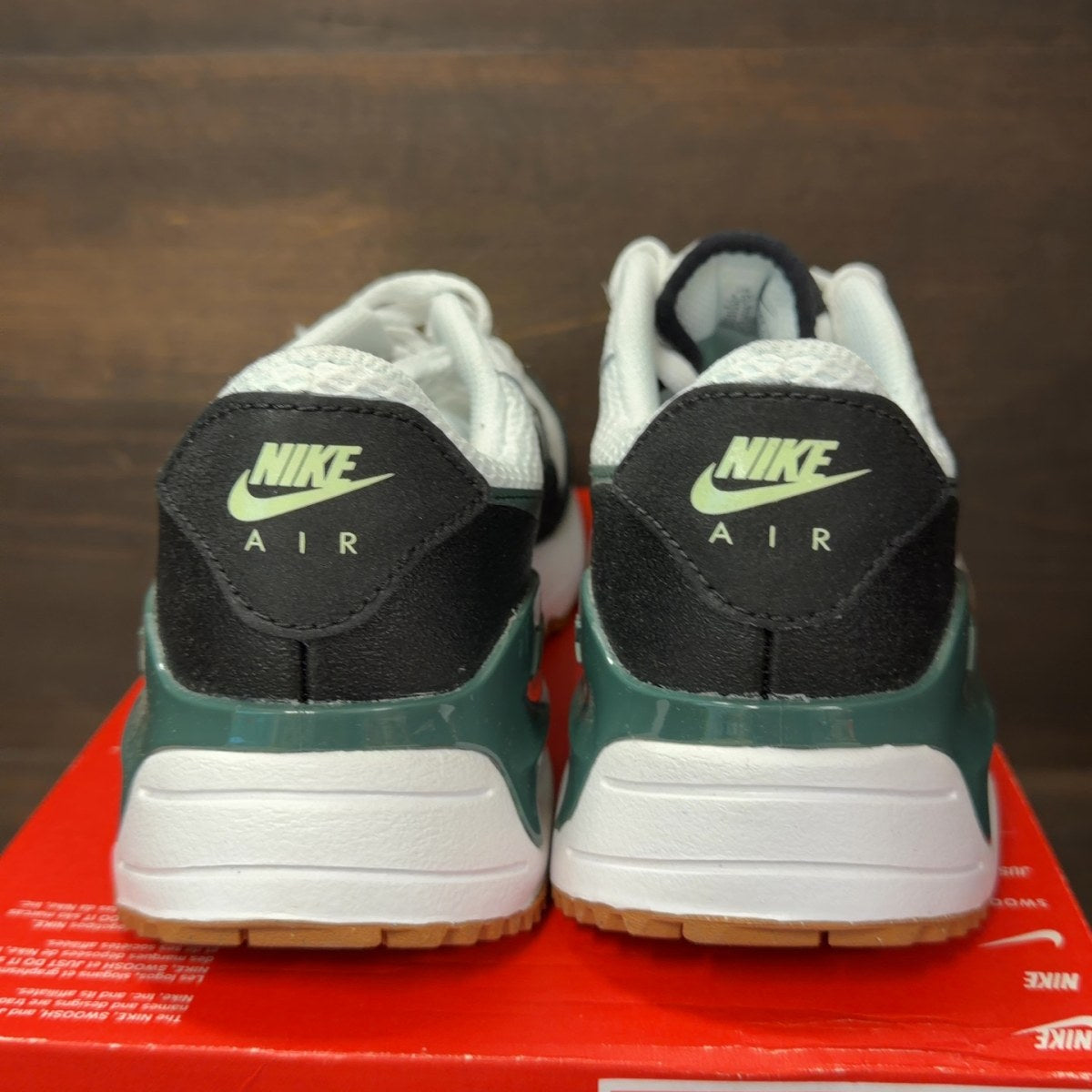 Nike Air Max SYSTM White Black Barely Volt Vintage Green (GS) - Image 5