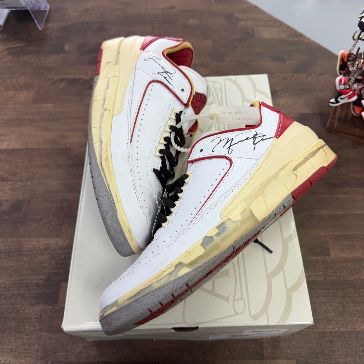 Jordan 2 Retro Low SP Off-White White Red - Image 1
