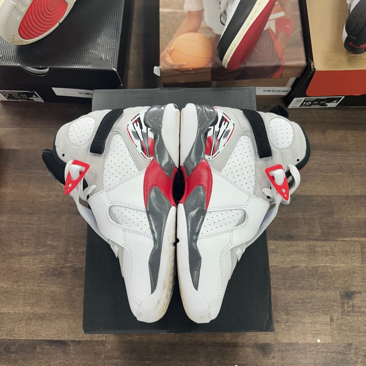 Jordan 8 Retro White True Red (2025) (GS) - Image 3